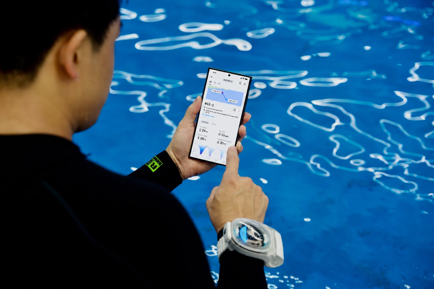Freediving profiles in the DIVEROID app